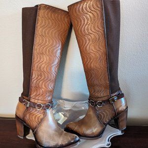 Cuadra Brown Western Boot Size 8